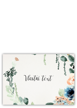 So svadobnou univerzálnou kartou zvíťazíte nad chaosom. - Watercolor floral
